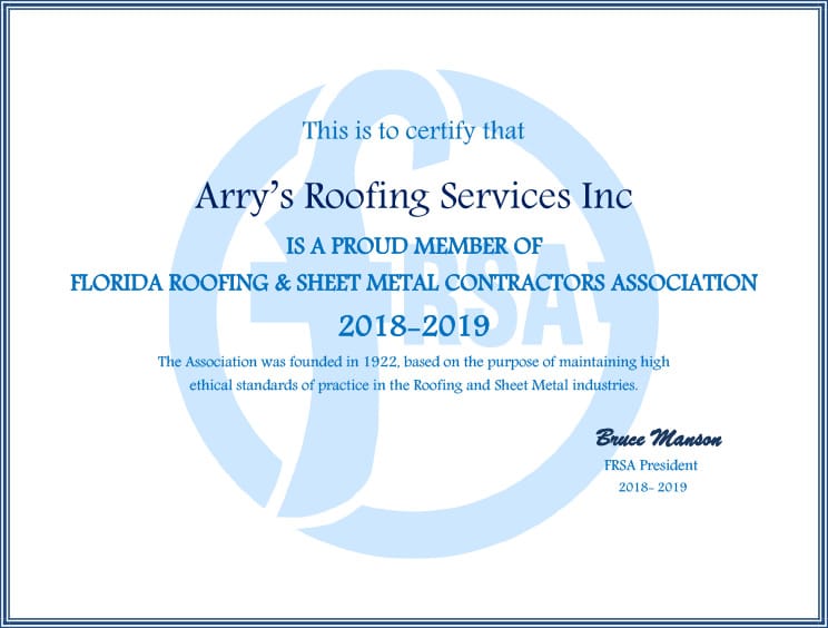 Arry’s Roofing Services Inc